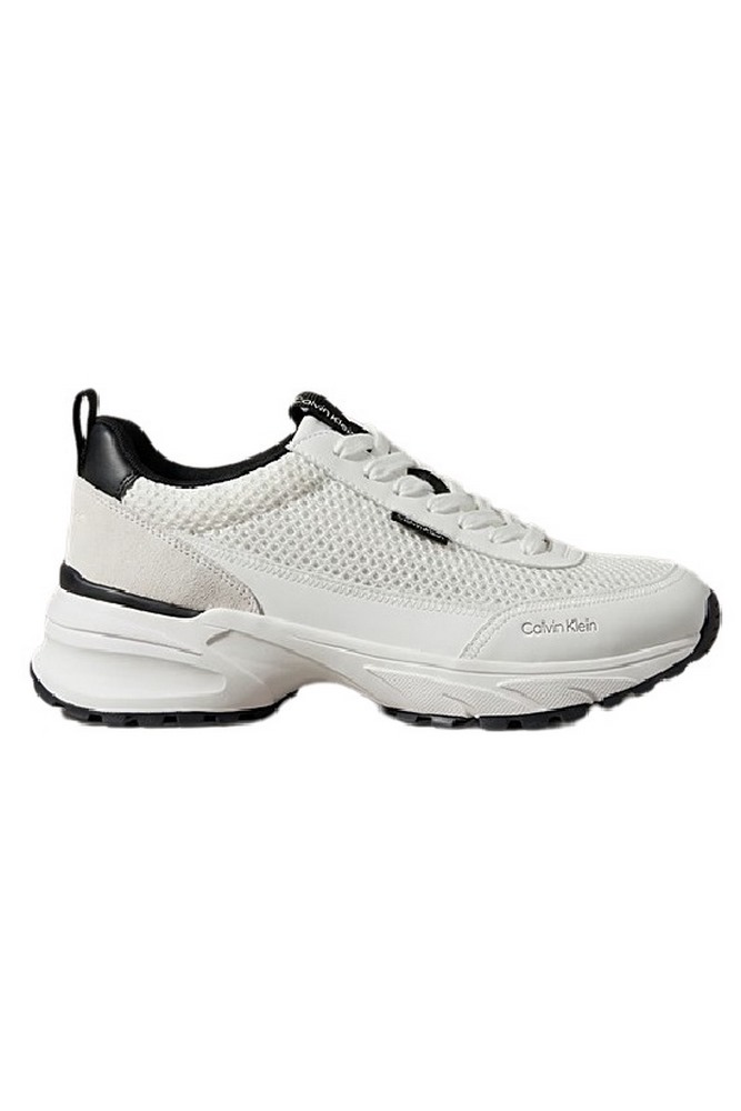 CALVIN KLEIN HIKE RUNNER LACEUP MESH ΠΑΠΟΥΤΣΙ ΑΝΔΡΙΚΟ WHITE/BLACK