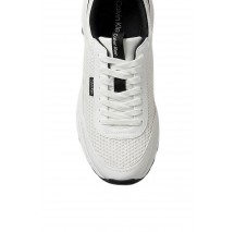 CALVIN KLEIN HIKE RUNNER LACEUP MESH ΠΑΠΟΥΤΣΙ ΑΝΔΡΙΚΟ WHITE/BLACK