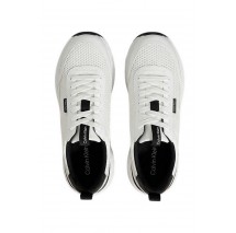 CALVIN KLEIN HIKE RUNNER LACEUP MESH ΠΑΠΟΥΤΣΙ ΑΝΔΡΙΚΟ WHITE/BLACK