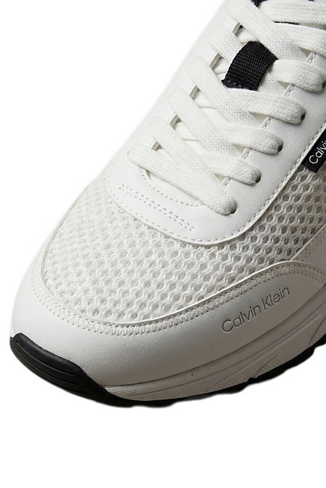 CALVIN KLEIN HIKE RUNNER LACEUP MESH ΠΑΠΟΥΤΣΙ ΑΝΔΡΙΚΟ WHITE/BLACK