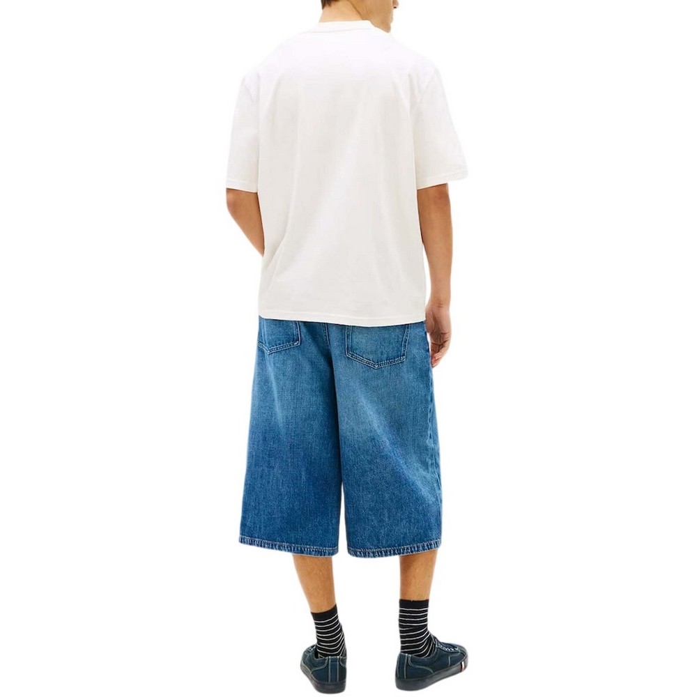 TOMMY JEANS 90S BLOCK T-SHIRT ΜΠΛΟΥΖΑ ΑΝΔΡΙΚΗ ECRU