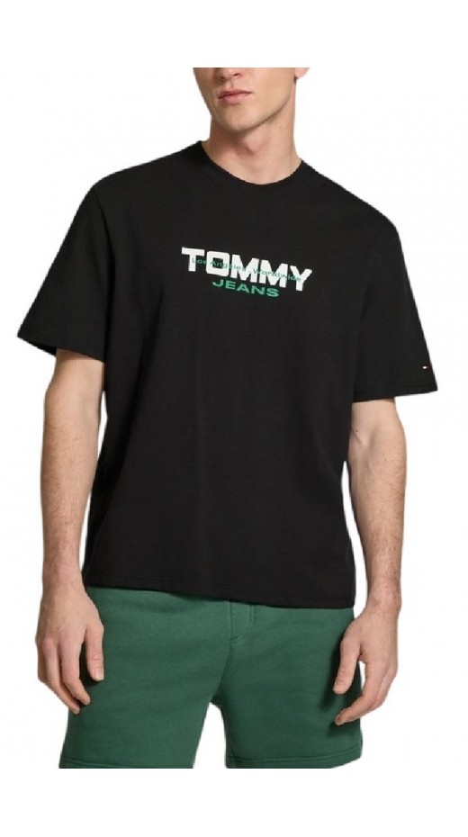 TOMMY JEANS 90S BLOCK T-SHIRT ΜΠΛΟΥΖΑ ΑΝΔΡΙΚΗ BLACK