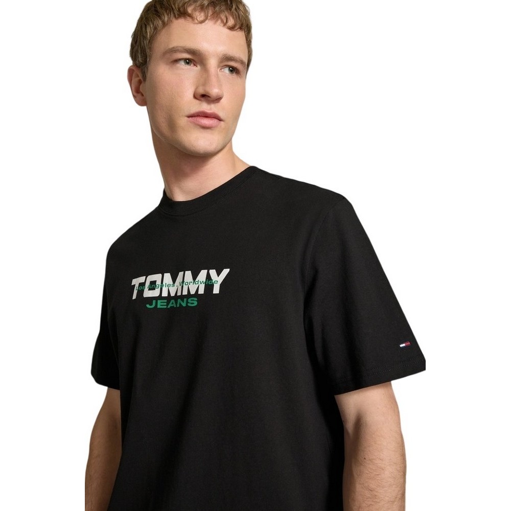 TOMMY JEANS 90S BLOCK T-SHIRT ΜΠΛΟΥΖΑ ΑΝΔΡΙΚΗ BLACK
