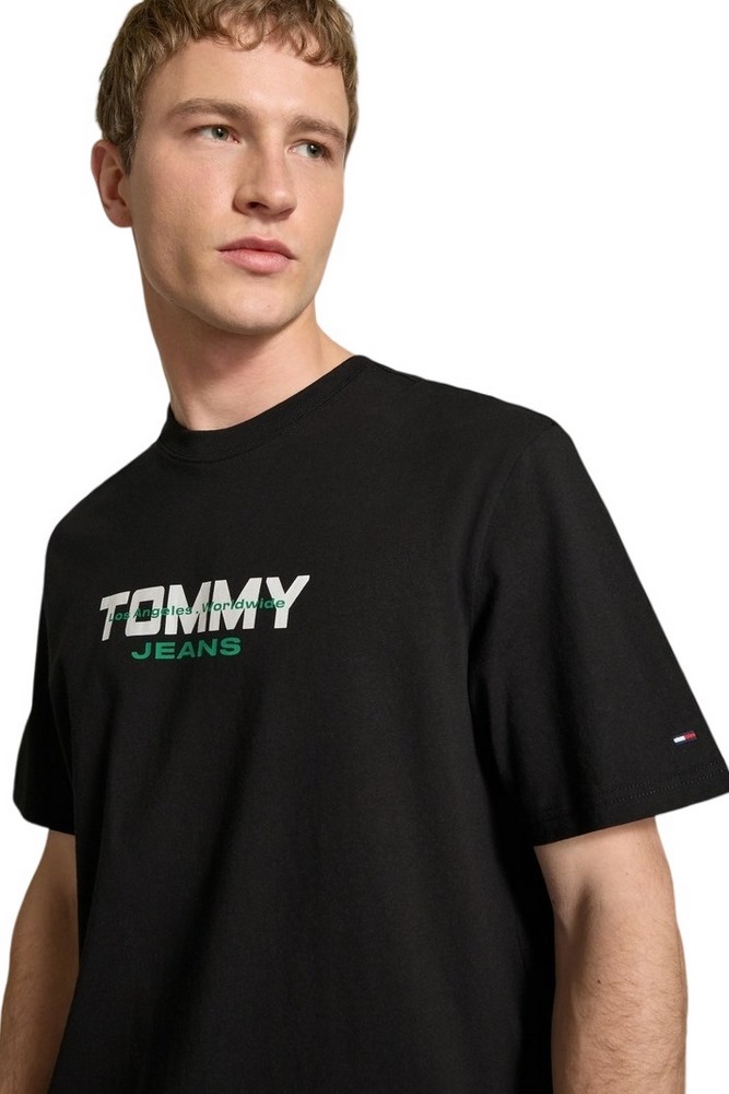 TOMMY JEANS 90S BLOCK T-SHIRT ΜΠΛΟΥΖΑ ΑΝΔΡΙΚΗ BLACK