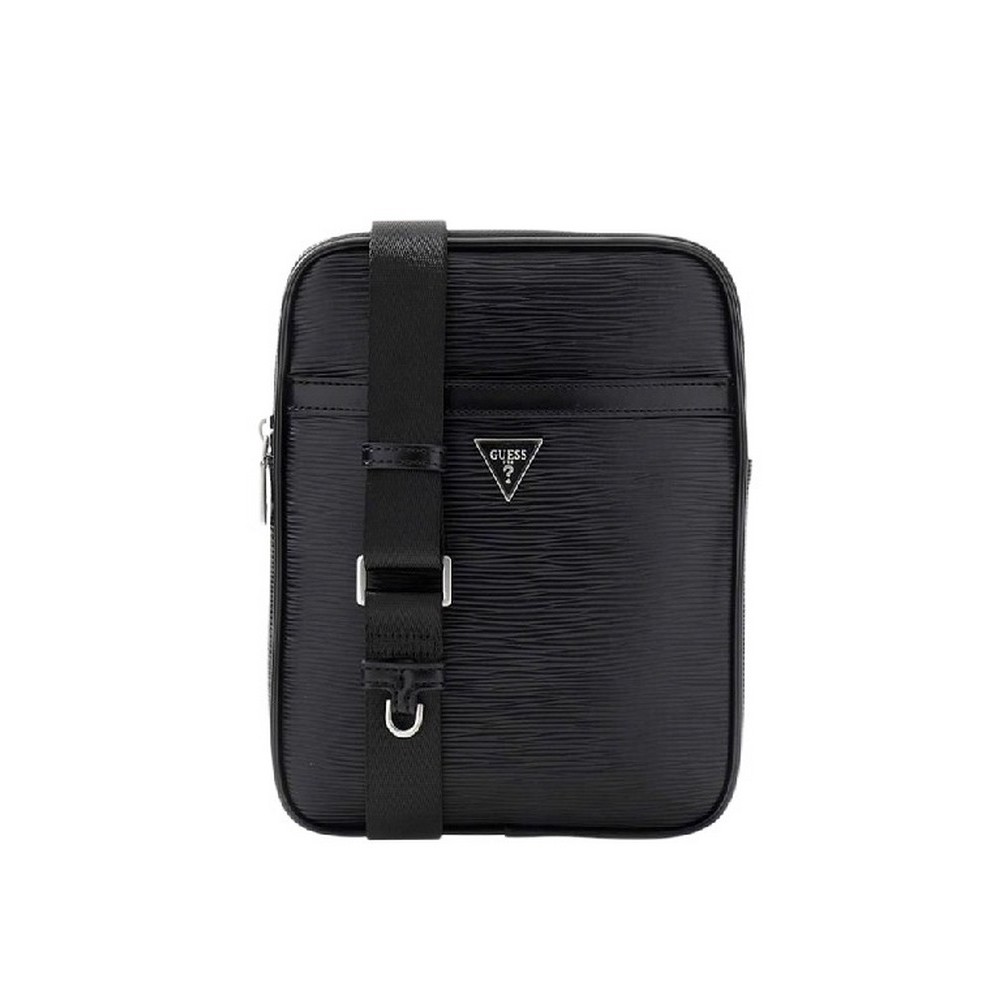 GUESS MILANO CROSSBODY FLAT HMMIPWP6223 ΤΣΑΝΤΑ ΑΝΔΡΙΚΗ BLACK