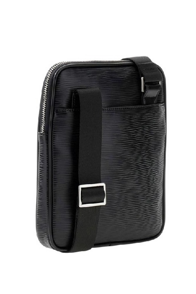 GUESS MILANO CROSSBODY FLAT HMMIPWP6223 ΤΣΑΝΤΑ ΑΝΔΡΙΚΗ BLACK