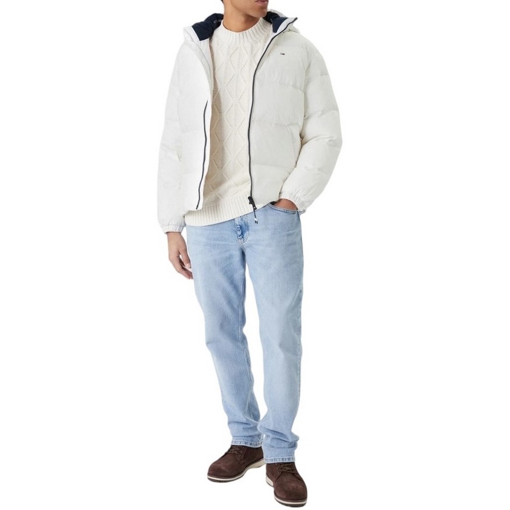 TOMMY JEANS ESSENTIAL DOWN JACKET ΜΠΟΥΦΑΝ ΑΝΔΡΙΚΟ ECRU
