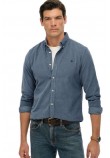 SUPERDRY D3 STUD CLASSIC NEEDLE CORD SHIRT ΠΟΥΚΑΜΙΣΟ ΑΝΔΡΙΚΟ GREY