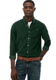 SUPERDRY D3 STUD CLASSIC NEEDLE CORD SHIRT ΠΟΥΚΑΜΙΣΟ ΑΝΔΡΙΚΟ GREEN