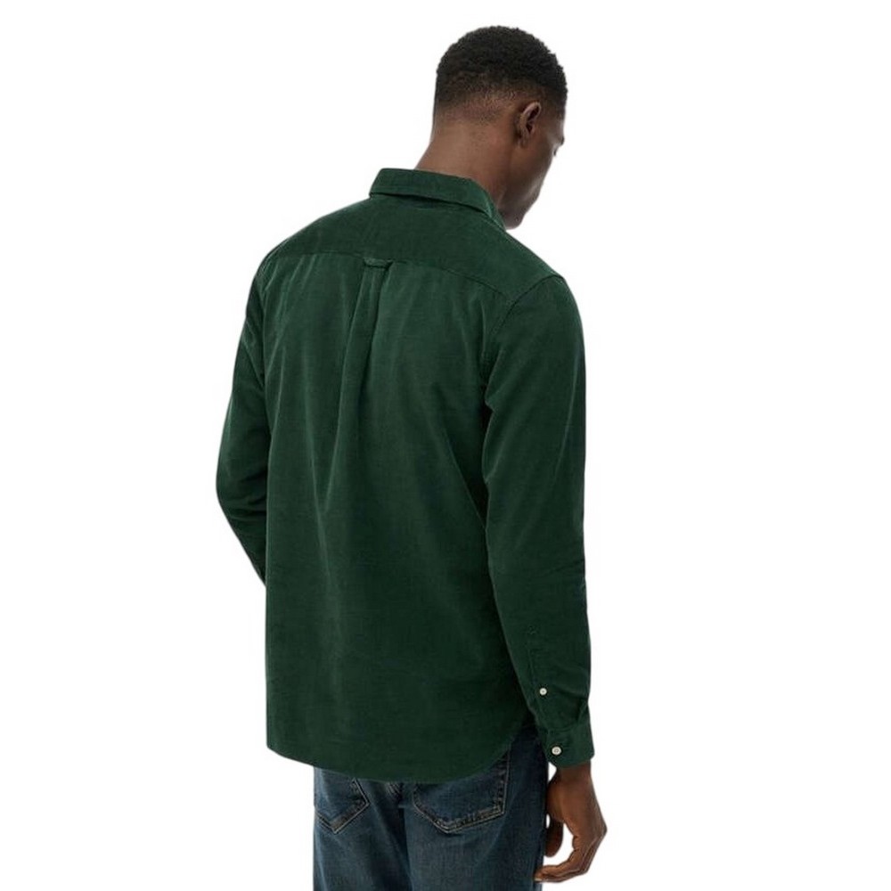 SUPERDRY D3 STUD CLASSIC NEEDLE CORD SHIRT ΠΟΥΚΑΜΙΣΟ ΑΝΔΡΙΚΟ GREEN