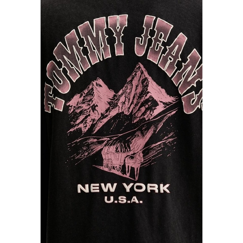 TOMMY JEANS RLX NOVELTY TEE T-SHIRT ΜΠΛΟΥΖΑ ΑΝΔΡΙΚΗ BLACK