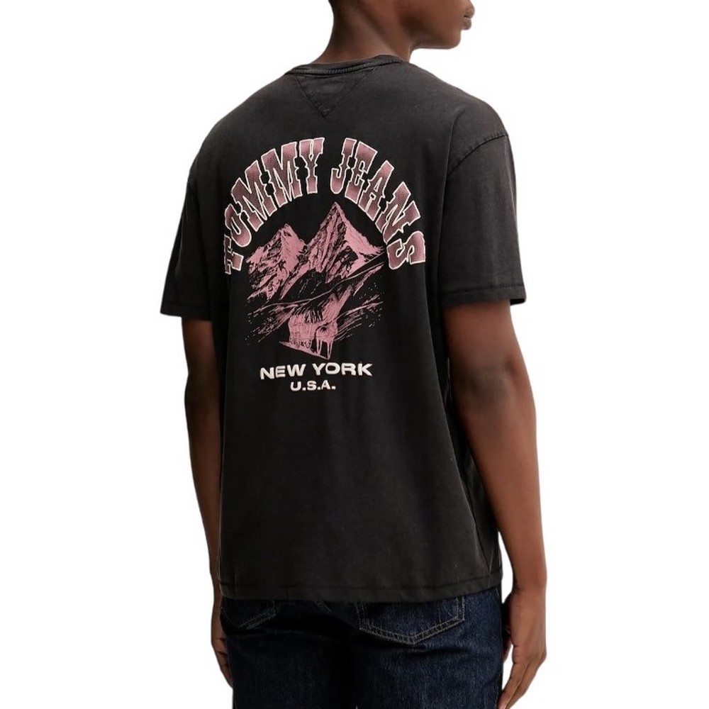TOMMY JEANS RLX NOVELTY TEE T-SHIRT ΜΠΛΟΥΖΑ ΑΝΔΡΙΚΗ BLACK