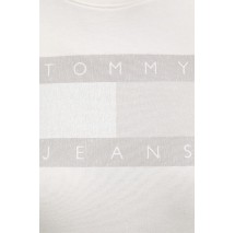 TOMMY JEANS REG FLAG TEE T-SHIRT ΜΠΛΟΥΖΑ ΓΥΝΑΙΚΕΙΑ OFF WHITE