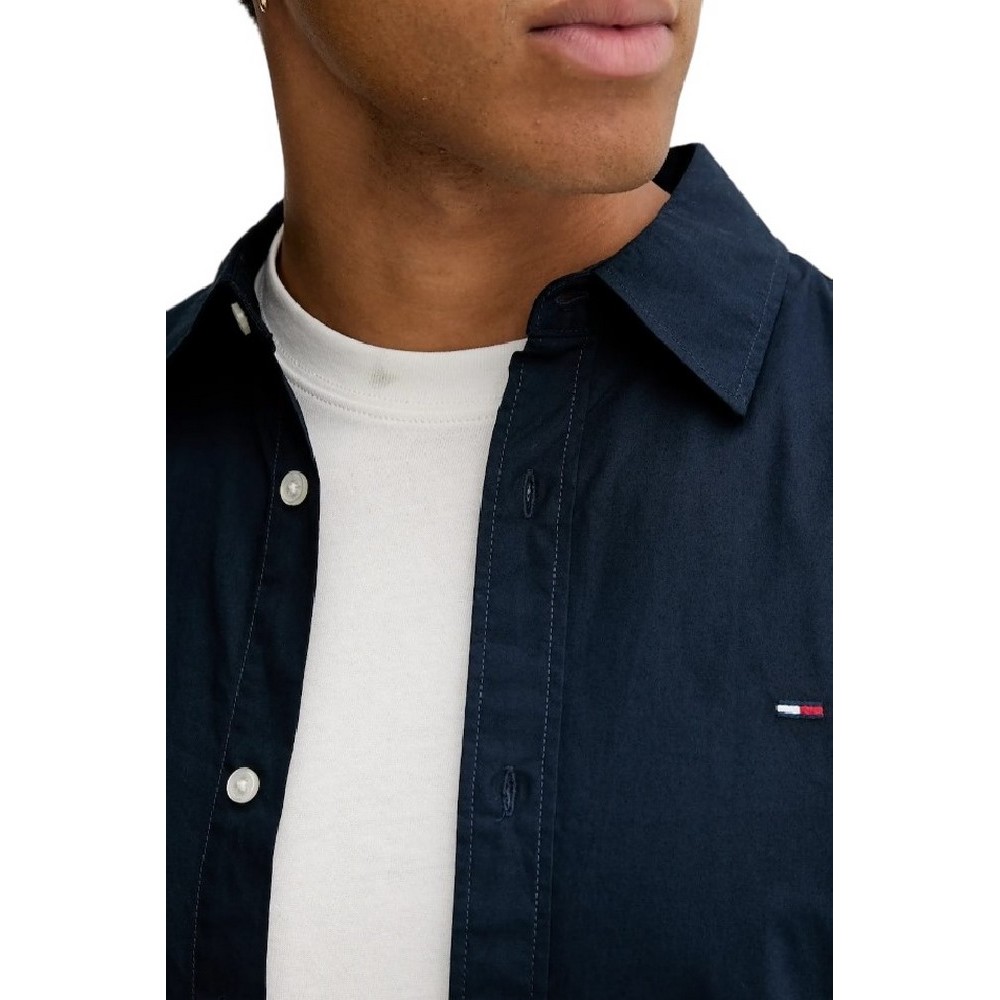 TOMMY JEANS REG POPLIN SHIRT ΠΟΥΚΑΜΙΣΟ ΑΝΔΡΙΚΟ DARK NAVY TOMMY JEANS REG POPLIN SHIRT ΠΟΥΚΑΜΙΣΟ ΑΝΔΡΙΚΟ DARK NAVY
