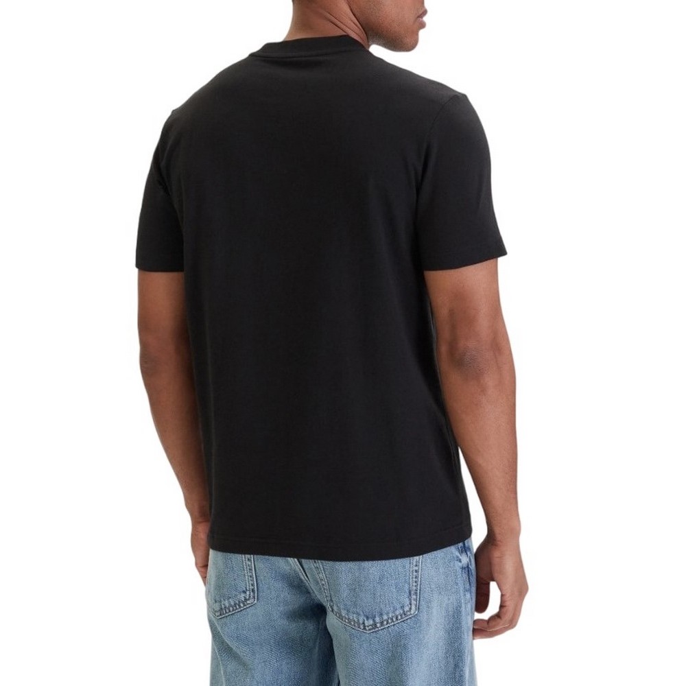 CALVIN KLEIN JEANS A- SS REGULAR INSTITUTIONAL LOGO T-SHIRT ΜΠΛΟΥΖΑ ΑΝΔΡΙΚΗ BLACK