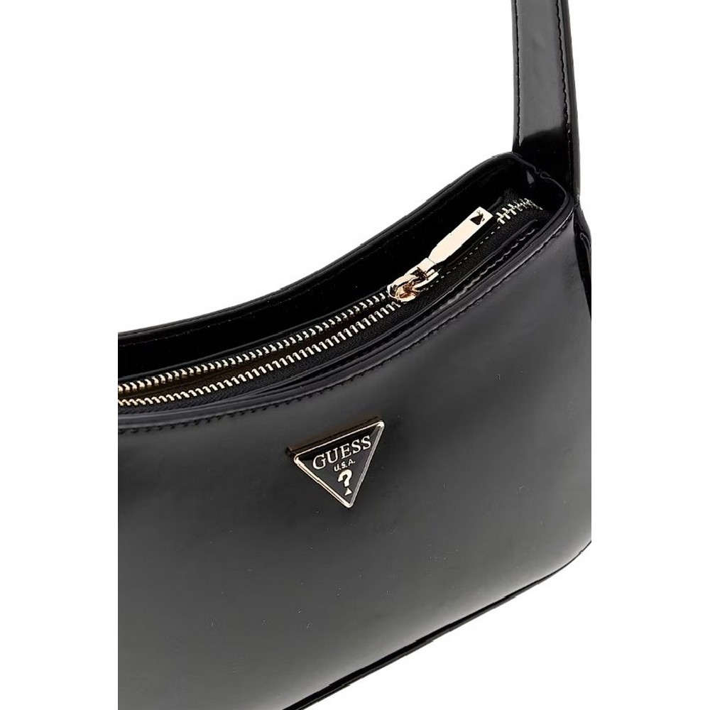 GUESS ARNELA TOP ZIP SHOULDER BAG ΤΣΑΝΤΑ ΓΥΝΑΙΚΕΙΑ BLACK