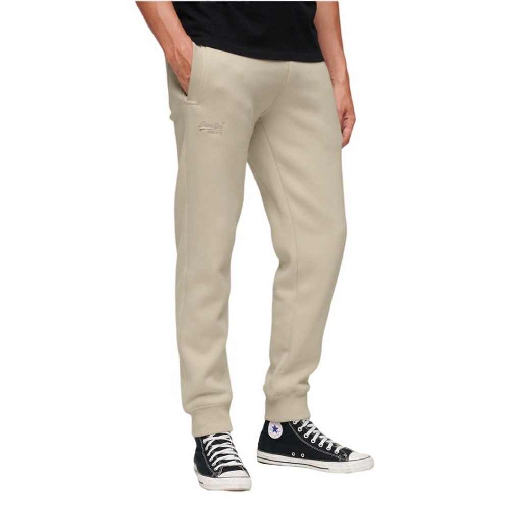 SUPERDRY ESSENTIAL LOGO JOGGERS ΠΑΝΤΕΛΟΝΙ ΦΟΡΜΑΣ ΑΝΔΡΙΚΟ BEIGE