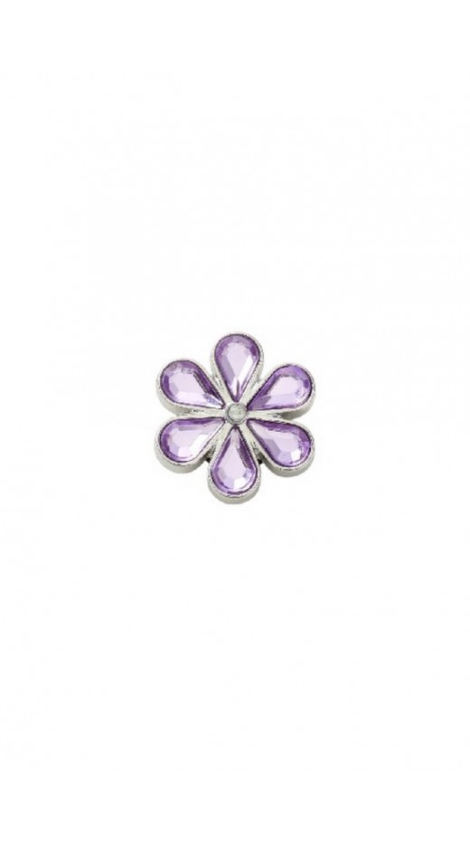 CROCS PURPLE BLINGED OUT DAISY JIBBITZ CHARMS ΑΞΕΣΟΥΑΡ ΓΥΝΑΙΚΕΙΟ PURPLE