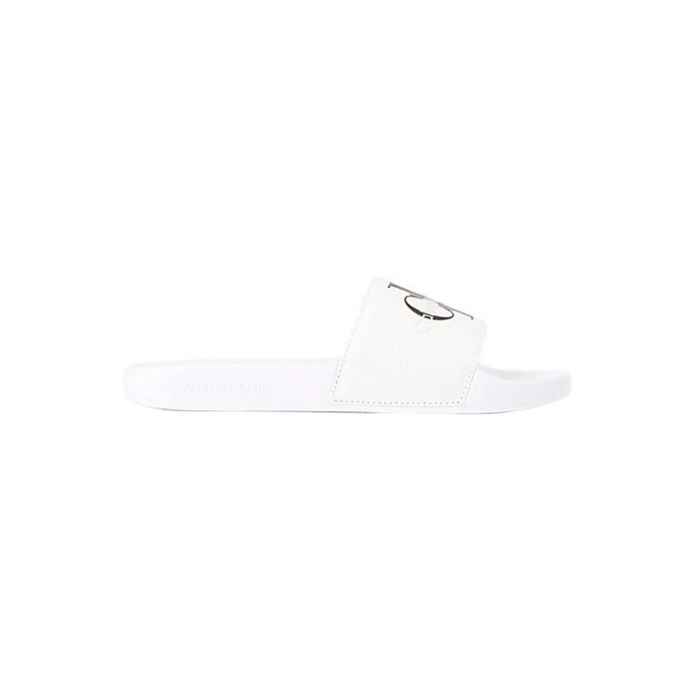 CALVIN KLEIN JEANS SLIDE MONOGRAM CO ΠΑΝΤΟΦΛΑ ΓΥΝΑΙΚΕΙΑ WHITE