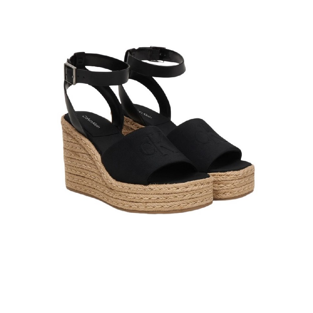 CALVIN KLEIN WEDGE ESPAD 70 NEOPR MG ΠΕΔΙΛΟ ΓΥΝΑΙΚΕΙΟ CK BLACK