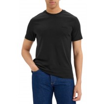 CALVIN KLEIN SLIM SUPIMA LOGO PATCH T-SHIRT ΜΠΛΟΥΖΑ ΑΝΔΡΙΚΗ BLACK