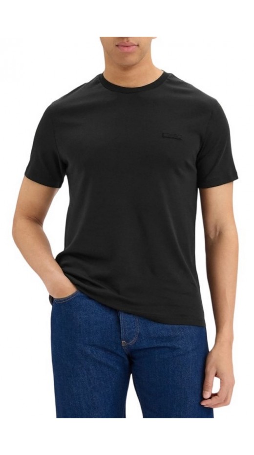 CALVIN KLEIN SLIM SUPIMA LOGO PATCH T-SHIRT ΜΠΛΟΥΖΑ ΑΝΔΡΙΚΗ BLACK