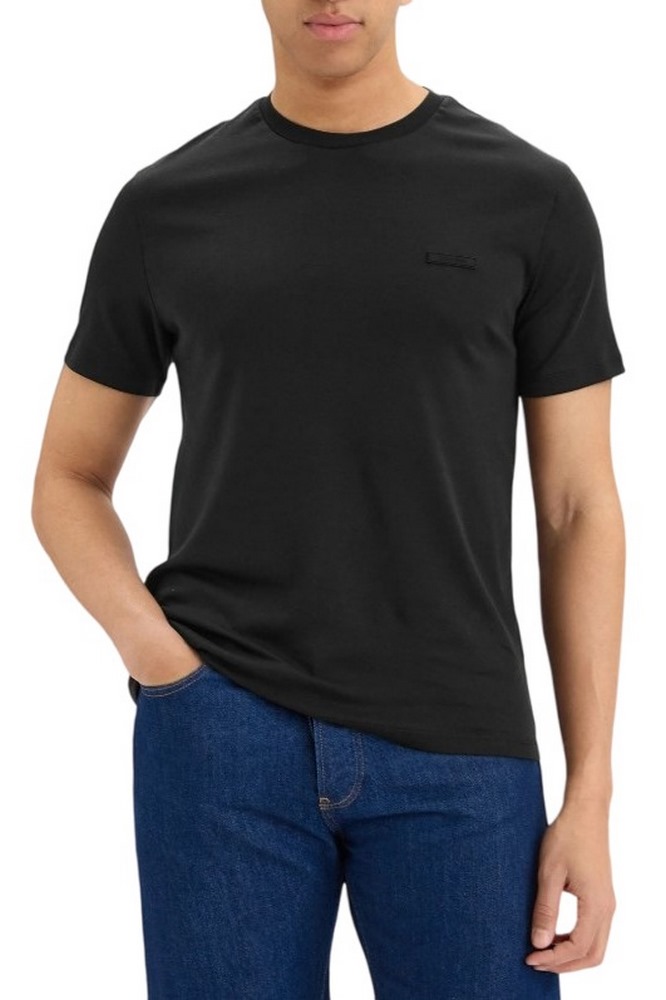 CALVIN KLEIN SLIM SUPIMA LOGO PATCH T-SHIRT ΜΠΛΟΥΖΑ ΑΝΔΡΙΚΗ BLACK