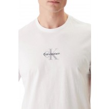 CALVIN KLEIN JEANS 30S MICRO MONOLOGO GRAPHIC T-SHIRT ΜΠΛΟΥΖΑ ΑΝΔΡΙΚΗ BRIGHT WHITE