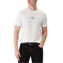 CALVIN KLEIN JEANS 30S MICRO MONOLOGO GRAPHIC T-SHIRT ΜΠΛΟΥΖΑ ΑΝΔΡΙΚΗ BRIGHT WHITE