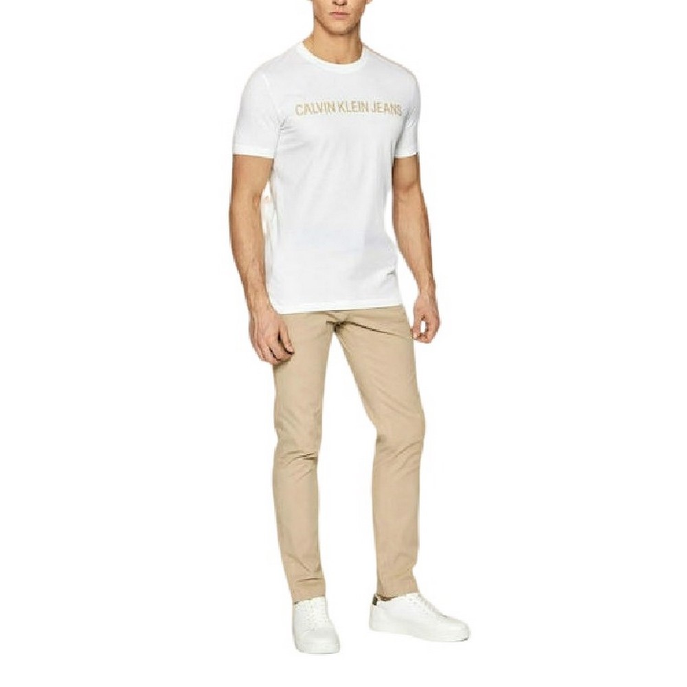 CALVIN KLEIN JEANS SKINNY WASHED CHINO ΠΑΝΤΕΛΟΝΙ ΑΝΔΡΙΚΟ BEIGE