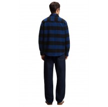 HUGO BOSS EBOLT CASUAL SHIRT ΠΟΥΚΑΜΙΣΟ ΑΝΔΡΙΚΟ BLUE