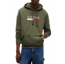 TOMMY JEANS REG DNA PLAY HOODIE ΜΠΛΟΥΖΑ ΦΟΥΤΕΡ ΑΝΔΡΙΚΗ MILITARY GREEN