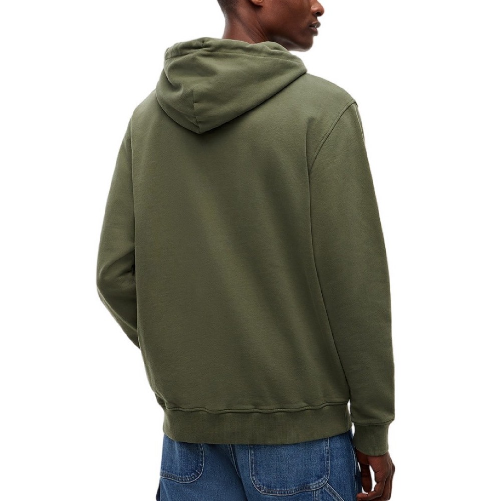 TOMMY JEANS REG DNA PLAY HOODIE ΜΠΛΟΥΖΑ ΦΟΥΤΕΡ ΑΝΔΡΙΚΗ MILITARY GREEN