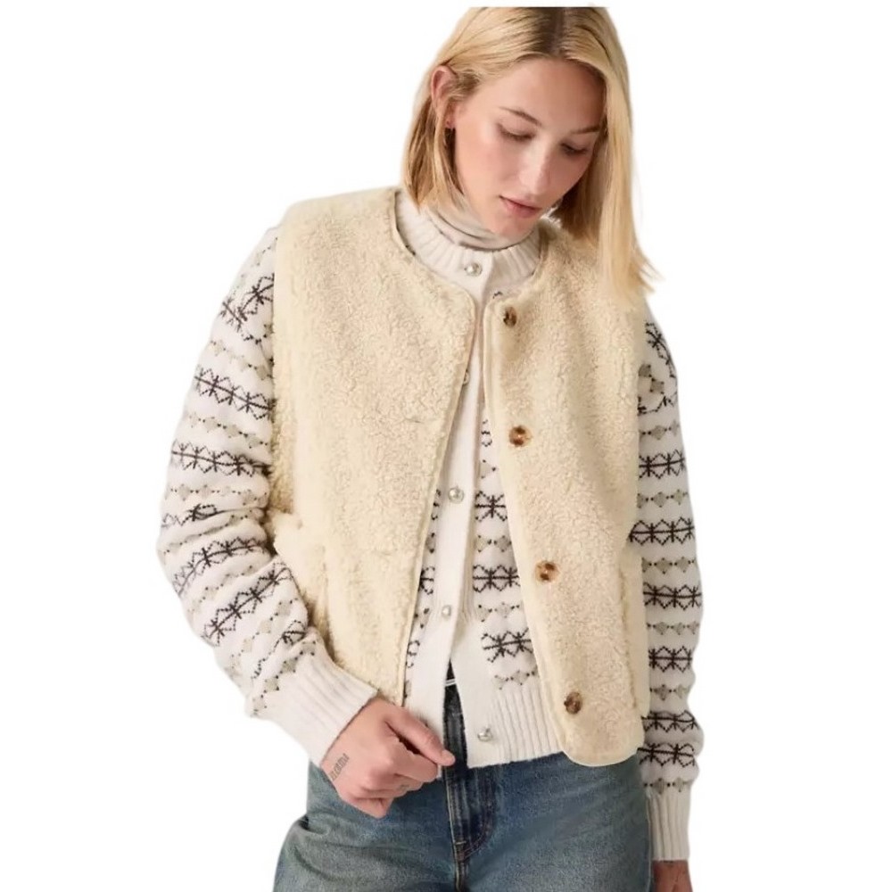 LEVIS REMA SHERPA VEST ΓΙΛΕΚΟ ΓΥΝΑΙΚΕΙΟ NEUTRALS