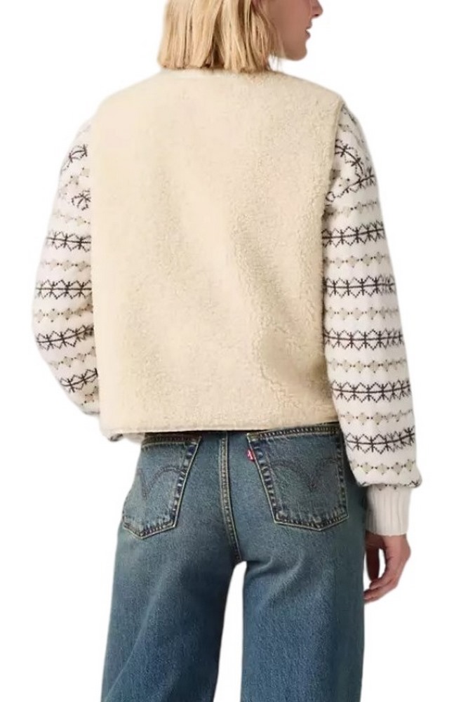 LEVIS REMA SHERPA VEST ΓΙΛΕΚΟ ΓΥΝΑΙΚΕΙΟ NEUTRALS