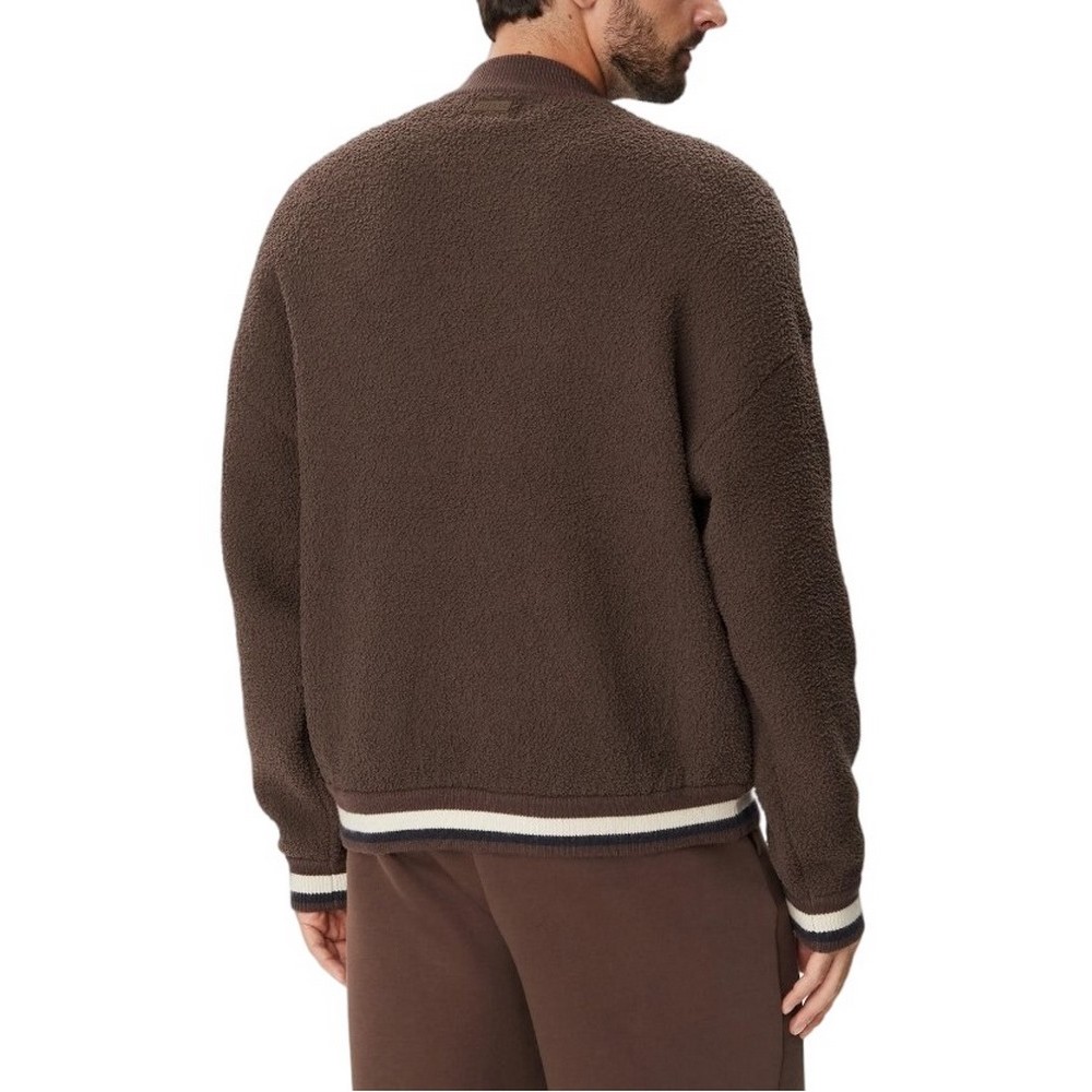GUESS MACON CN BOUCLE SWEATSHIRT ΜΠΛΟΥΖΑ ΦΟΥΤΕΡ ΑΝΔΡΙΚΗ BROWN