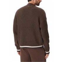 GUESS MACON CN BOUCLE SWEATSHIRT ΜΠΛΟΥΖΑ ΦΟΥΤΕΡ ΑΝΔΡΙΚΗ BROWN