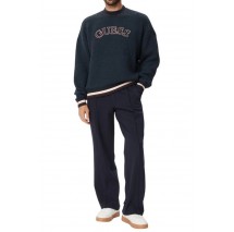 GUESS MACON CN BOUCLE SWEATSHIRT ΜΠΛΟΥΖΑ ΦΟΥΤΕΡ ΑΝΔΡΙΚΗ NAVY