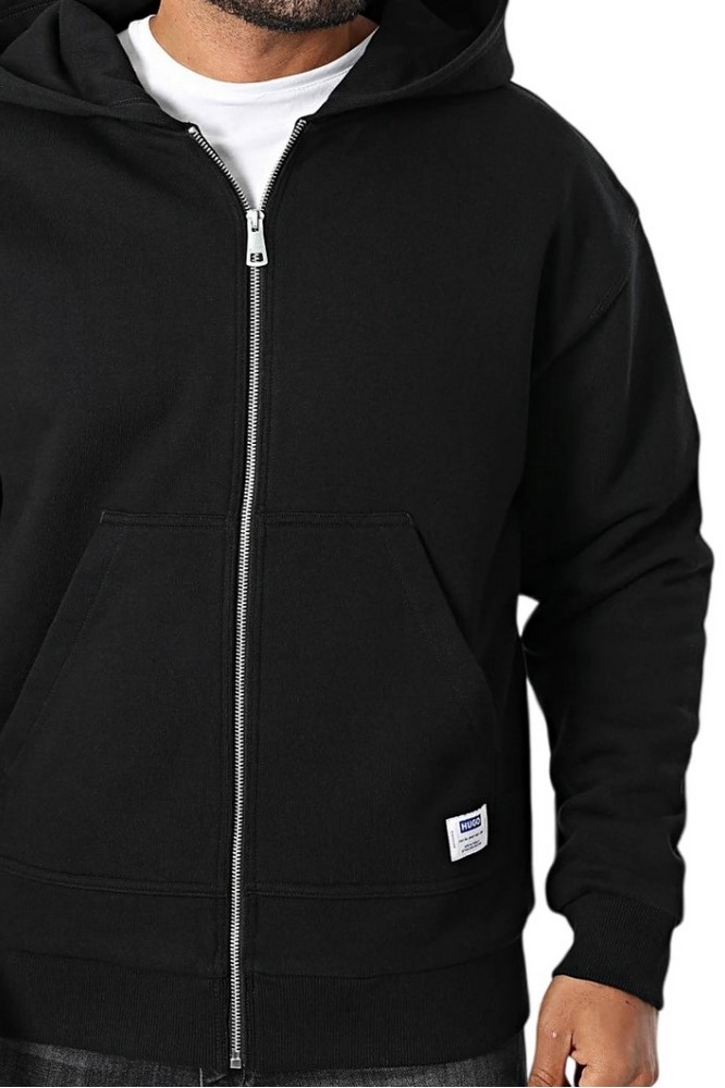 HUGO BOSS SWEATSHIRT NESTODI ΖΑΚΕΤΑ ΦΟΥΤΕΡ ΑΝΔΡΙΚΗ BLACK