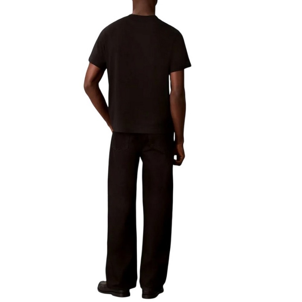 CALVIN KLEIN JEANS 20S EU CAPS FONT CLVIN KLEIN T-SHIRT ΜΠΛΟΥΖΑ ΑΝΔΡΙΚΗ BLACK