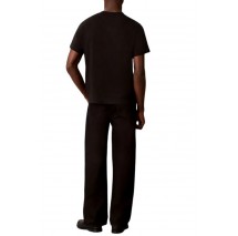 CALVIN KLEIN JEANS 20S EU CAPS FONT CLVIN KLEIN T-SHIRT ΜΠΛΟΥΖΑ ΑΝΔΡΙΚΗ BLACK