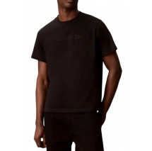 CALVIN KLEIN JEANS 20S EU CAPS FONT CLVIN KLEIN T-SHIRT ΜΠΛΟΥΖΑ ΑΝΔΡΙΚΗ BLACK