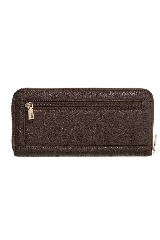 GUESS BLAKE SLG LARGE ZIP AROUND ΠΟΡΤΟΦΟΛΙ ΓΥΝΑΙΚΕΙΟ BROWN