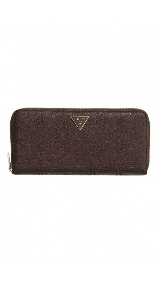 GUESS BLAKE SLG LARGE ZIP AROUND ΠΟΡΤΟΦΟΛΙ ΓΥΝΑΙΚΕΙΟ BROWN