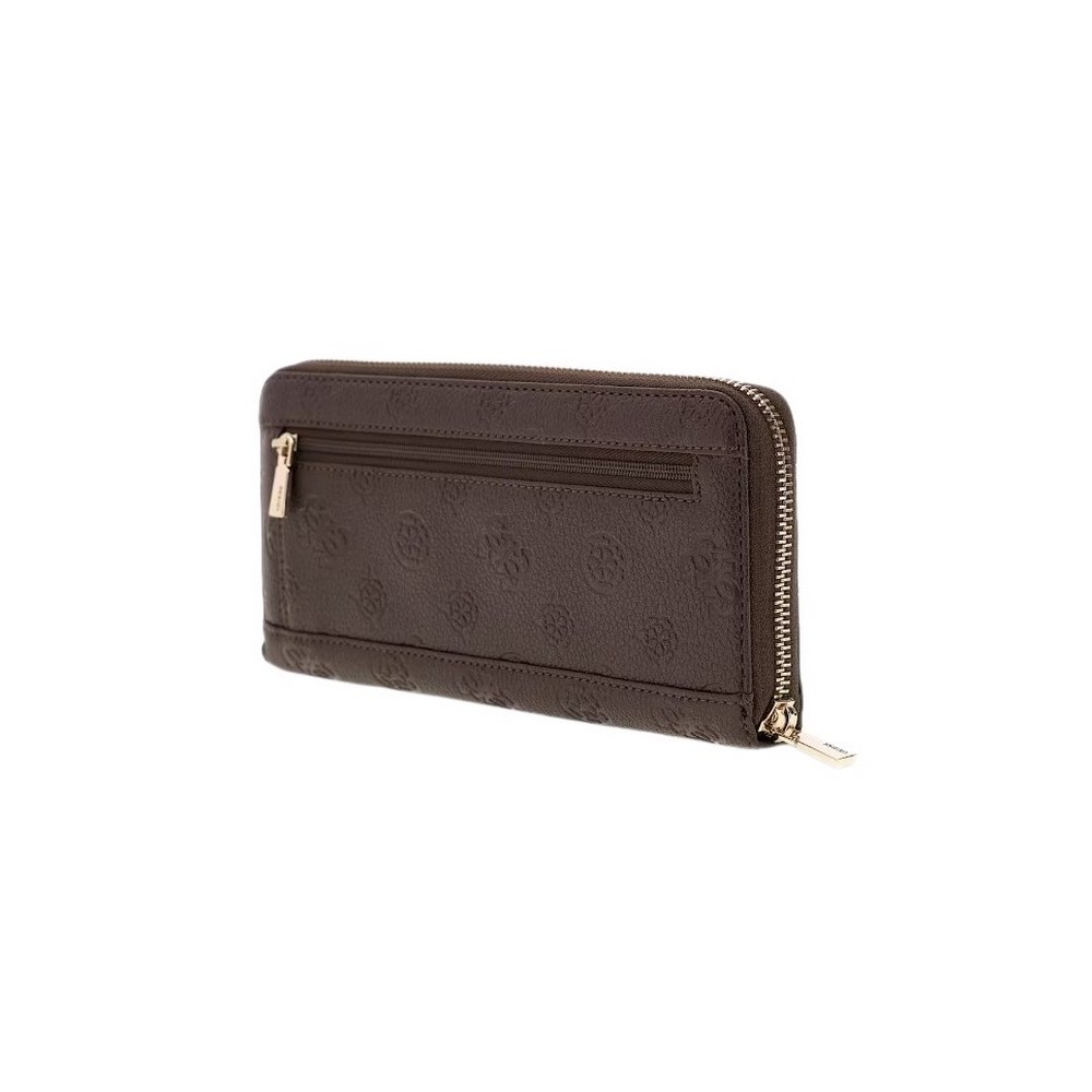 GUESS BLAKE SLG LARGE ZIP AROUND ΠΟΡΤΟΦΟΛΙ ΓΥΝΑΙΚΕΙΟ BROWN