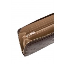 GUESS BLAKE SLG LARGE ZIP AROUND ΠΟΡΤΟΦΟΛΙ ΓΥΝΑΙΚΕΙΟ BROWN