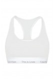 CALVIN KLEIN JEANS UNINED BRALETTE ΕΣΩΡΟΥΧΟ ΓΥΝΑΙΚΕΙΟ WHITE