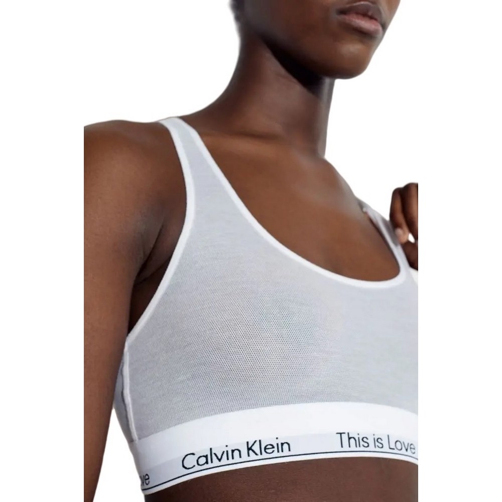 CALVIN KLEIN JEANS UNINED BRALETTE ΕΣΩΡΟΥΧΟ ΓΥΝΑΙΚΕΙΟ WHITE