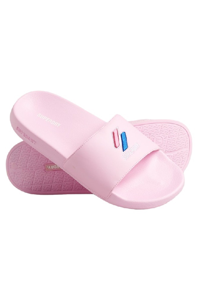 ΠΑΝΤΟΦΛΑ  SDCD CODE ESSENTIAL POOL SLIDE ΓΥΝΑΙΚΕΙΑ SUPERDRY PINK