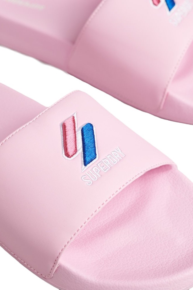 ΠΑΝΤΟΦΛΑ  SDCD CODE ESSENTIAL POOL SLIDE ΓΥΝΑΙΚΕΙΑ SUPERDRY PINK